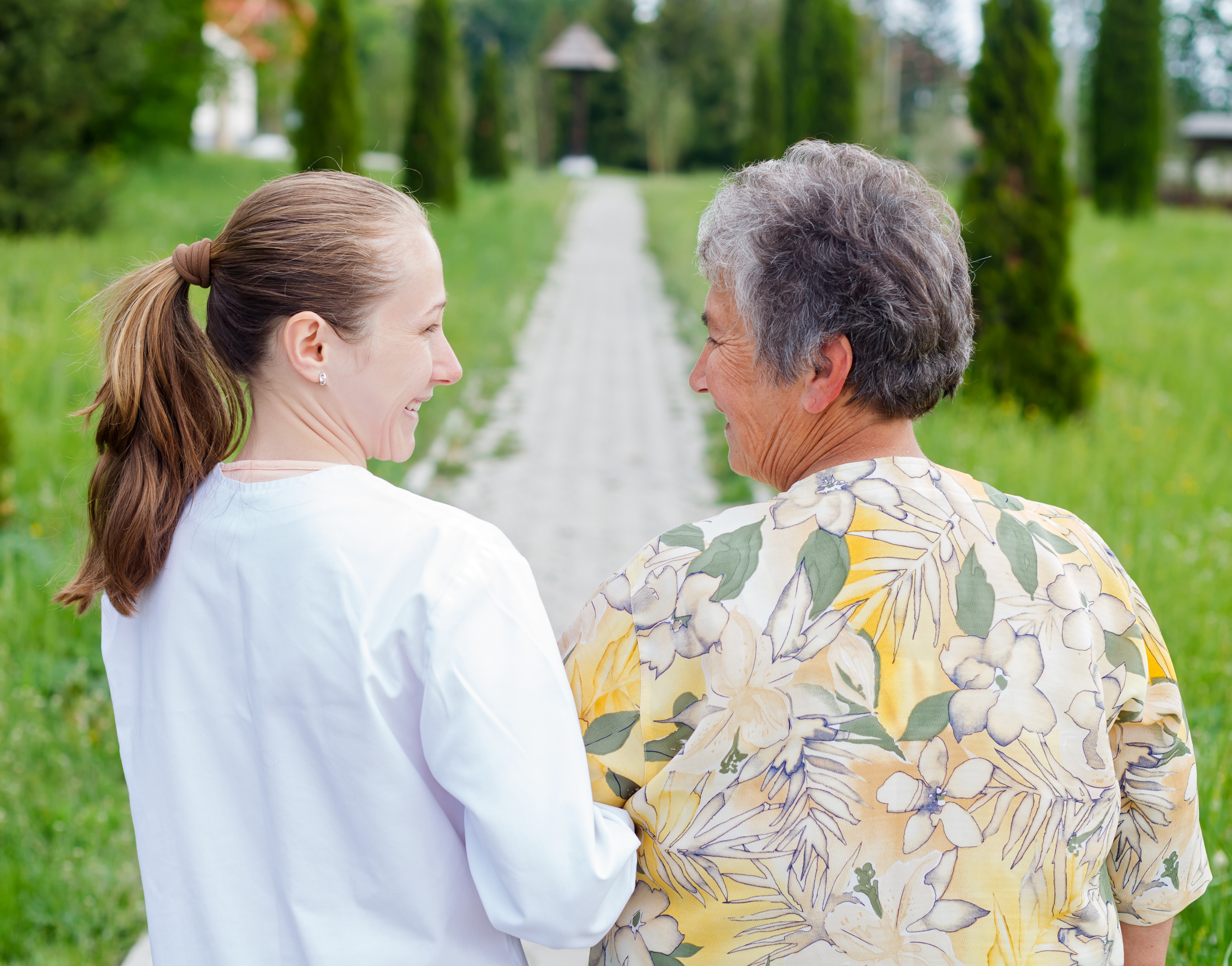 Two Women Walking